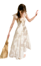 Embroidered Floral Tie-Waist Dress