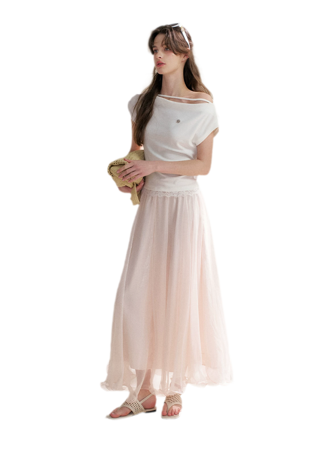 Lace Trim T-Shirt