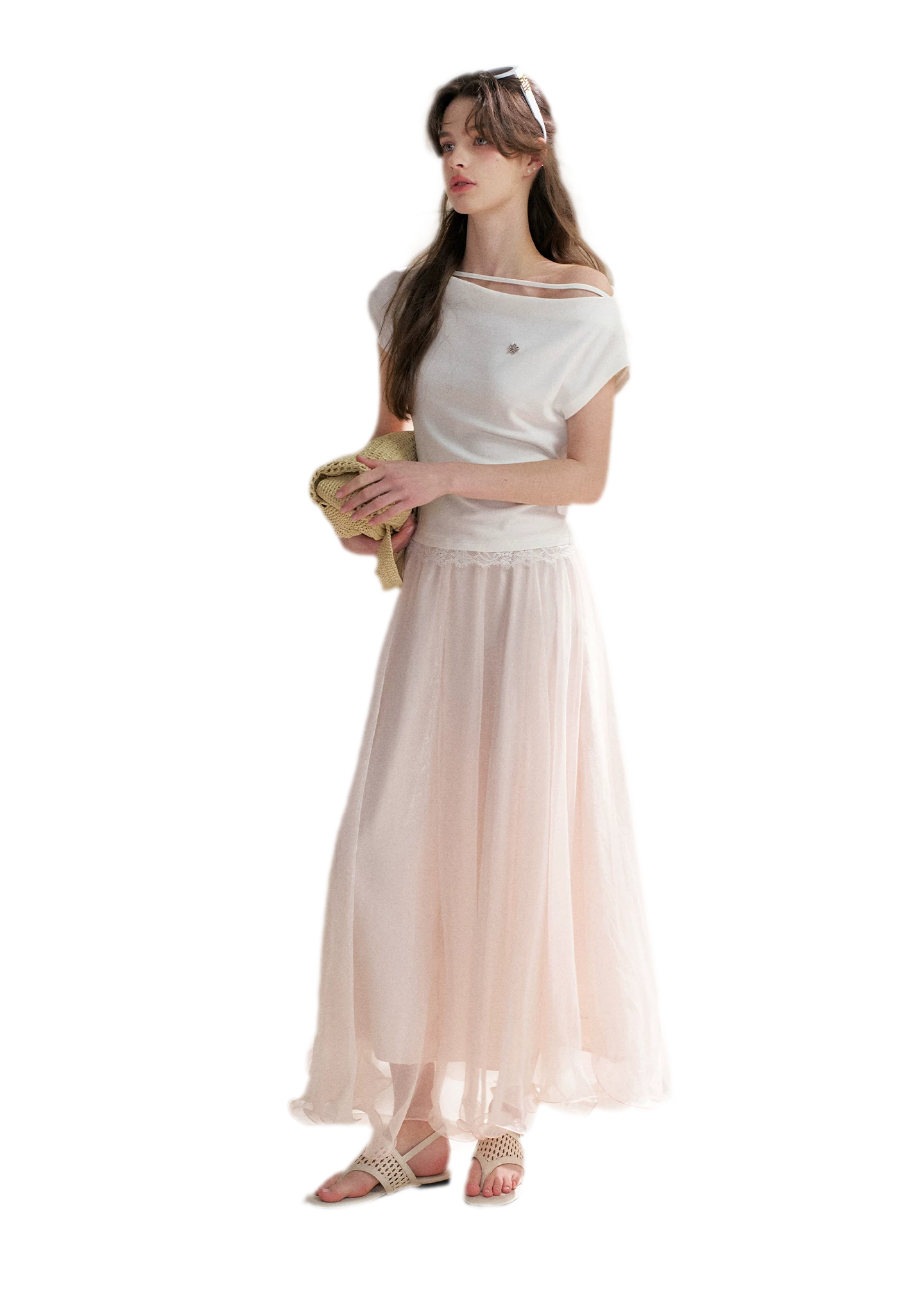 Lace Trim T-Shirt