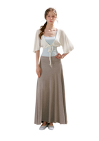 Airy Cloud U-Neck Vest & Batwing