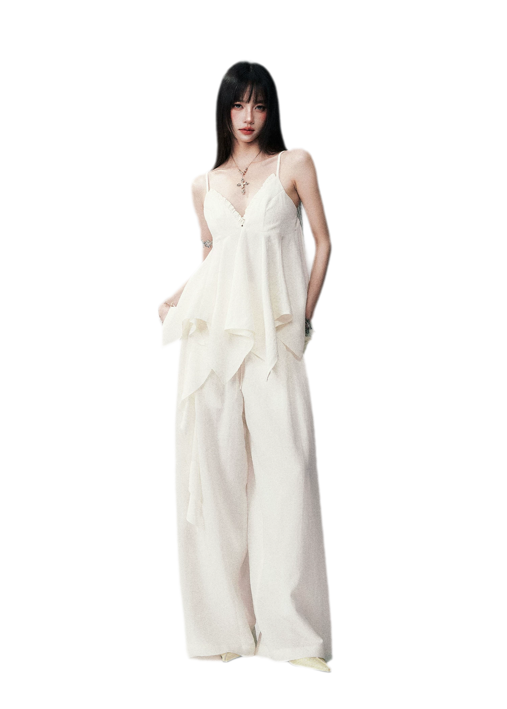 Relaxed V-neck Cami Set