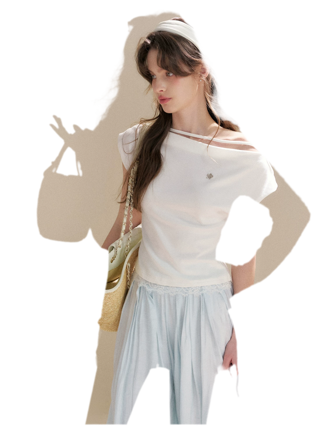 Pleated Wide-Leg Pants