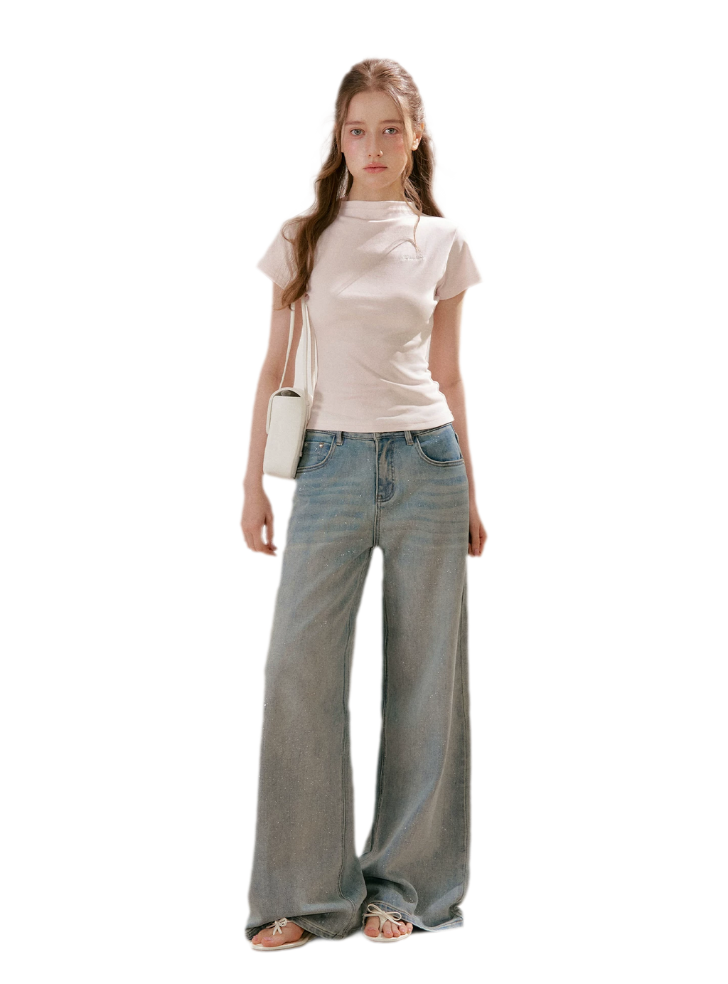 Sparkling Galaxy Wide-Leg Jeans