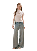 Sparkling Galaxy Wide-Leg Jeans