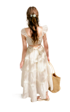 Embroidered Floral Tie-Waist Dress