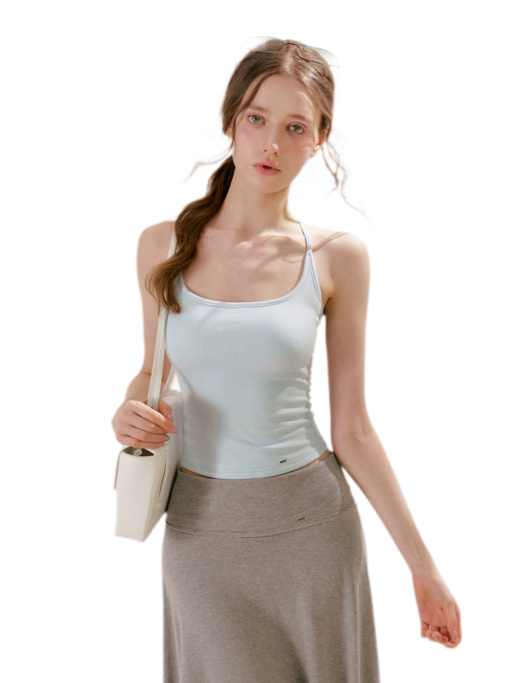 Airy Cloud U-Neck Vest & Batwing
