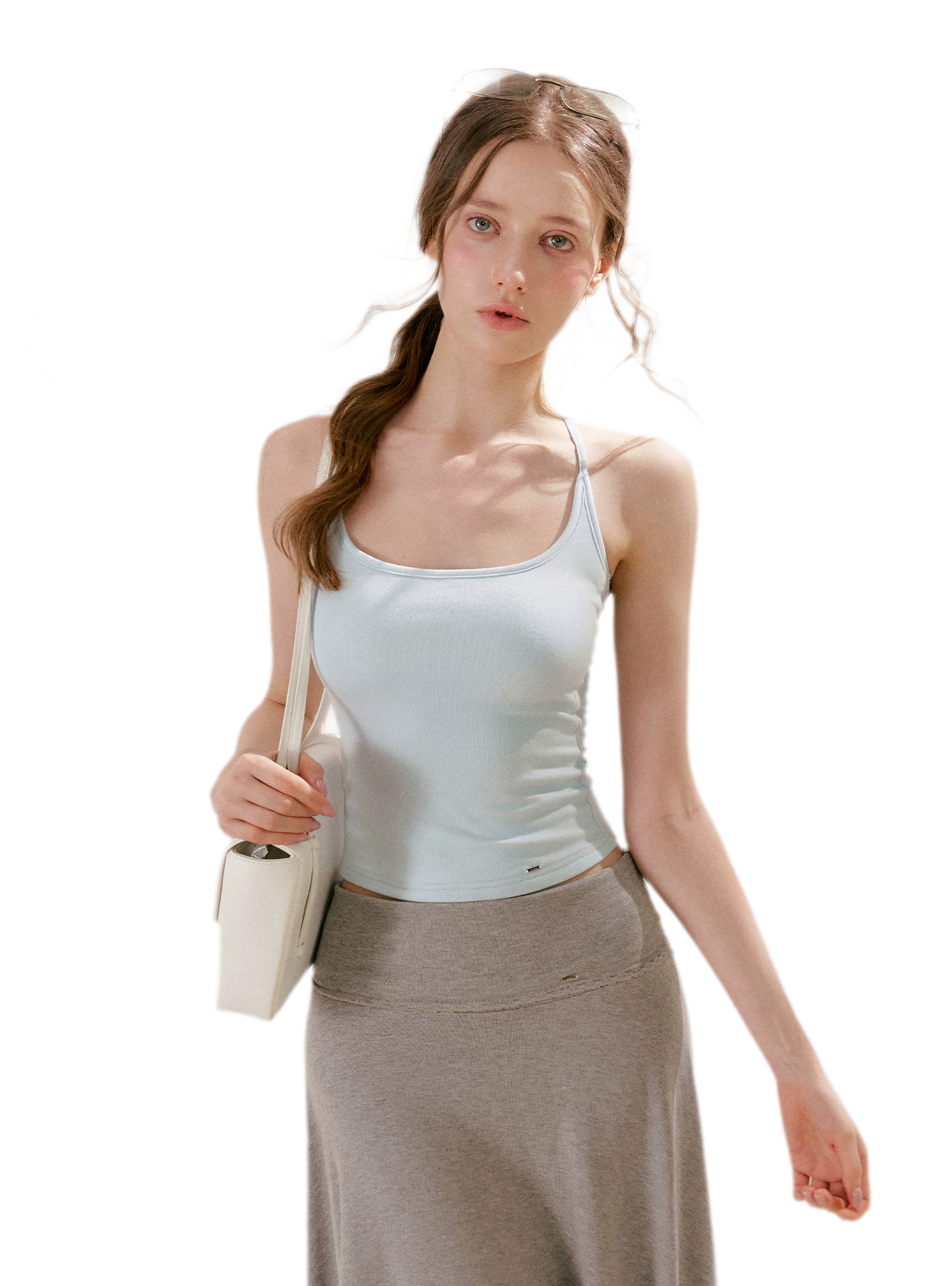 Airy Cloud U-Neck Vest & Batwing