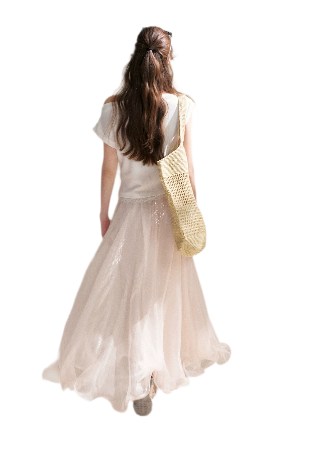 Sakura and Spring Stream A-Line Skirt