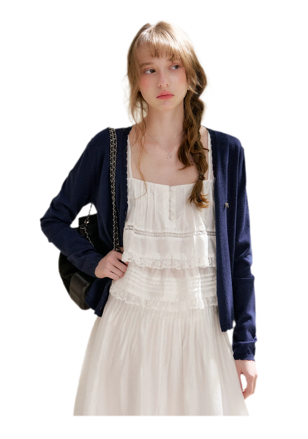 Lace Edge Camisole and Skirt Set