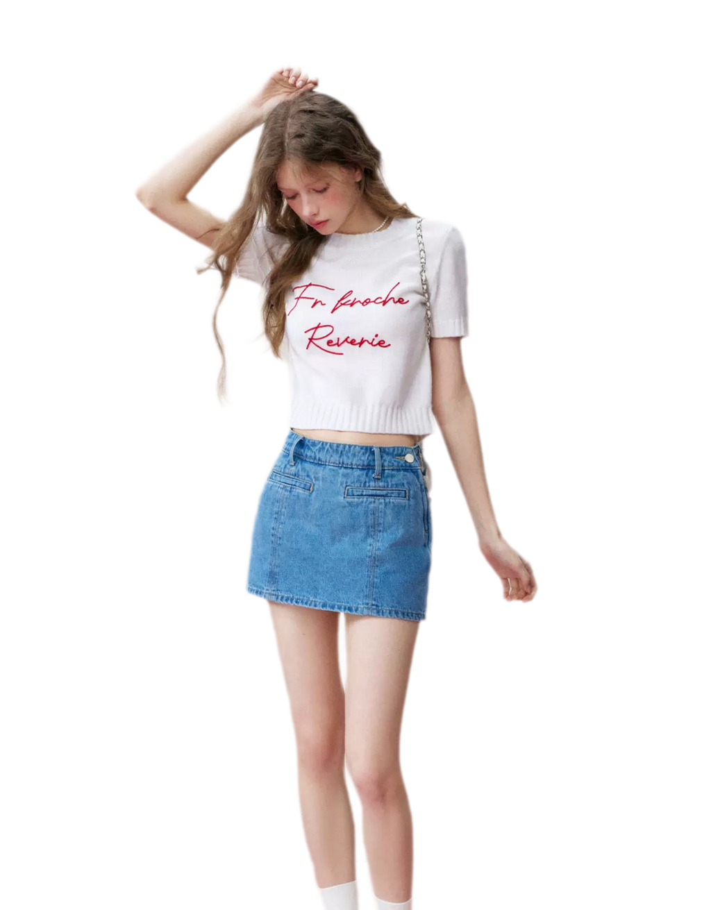 Colorblock Wool Knit Tee
