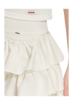 Irregular Cloud White A-line Skirt