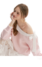 Balletcore Lace Collar Sweatshirt