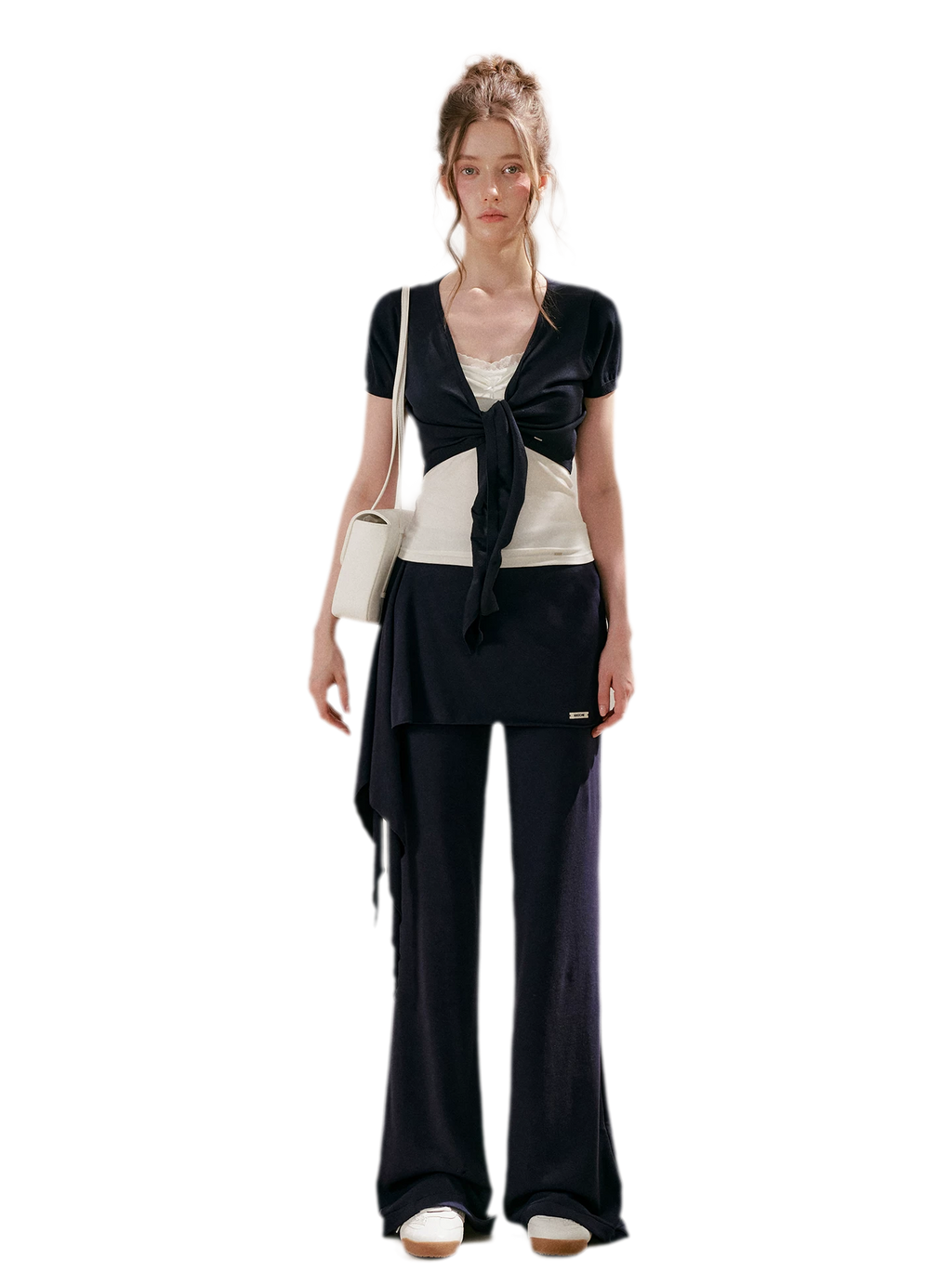 Wrap Tie Flared Pants