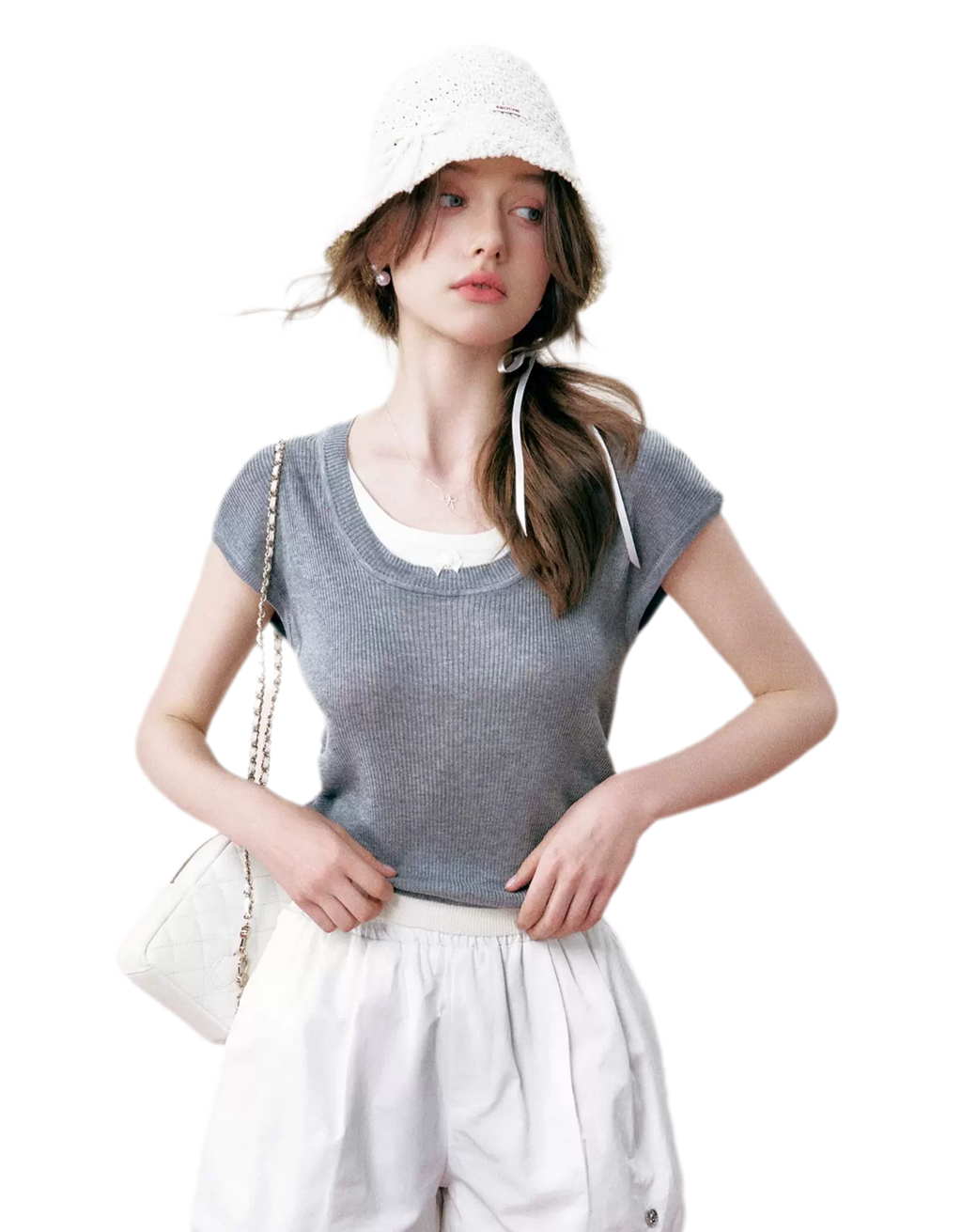 Ruched Layered T-Shirt