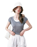 Ruched Layered T-Shirt