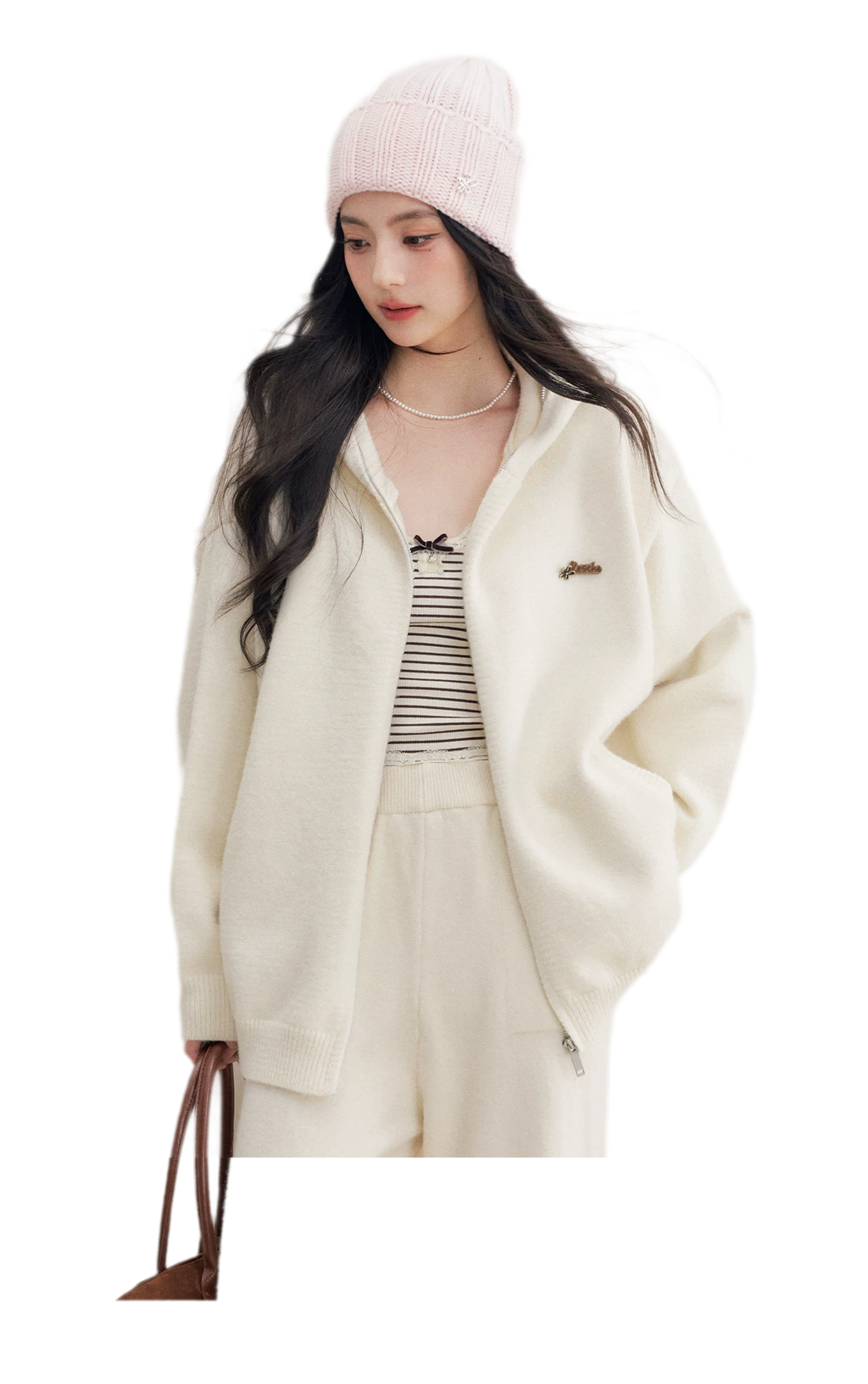 Cozy Knit Hoodie Set