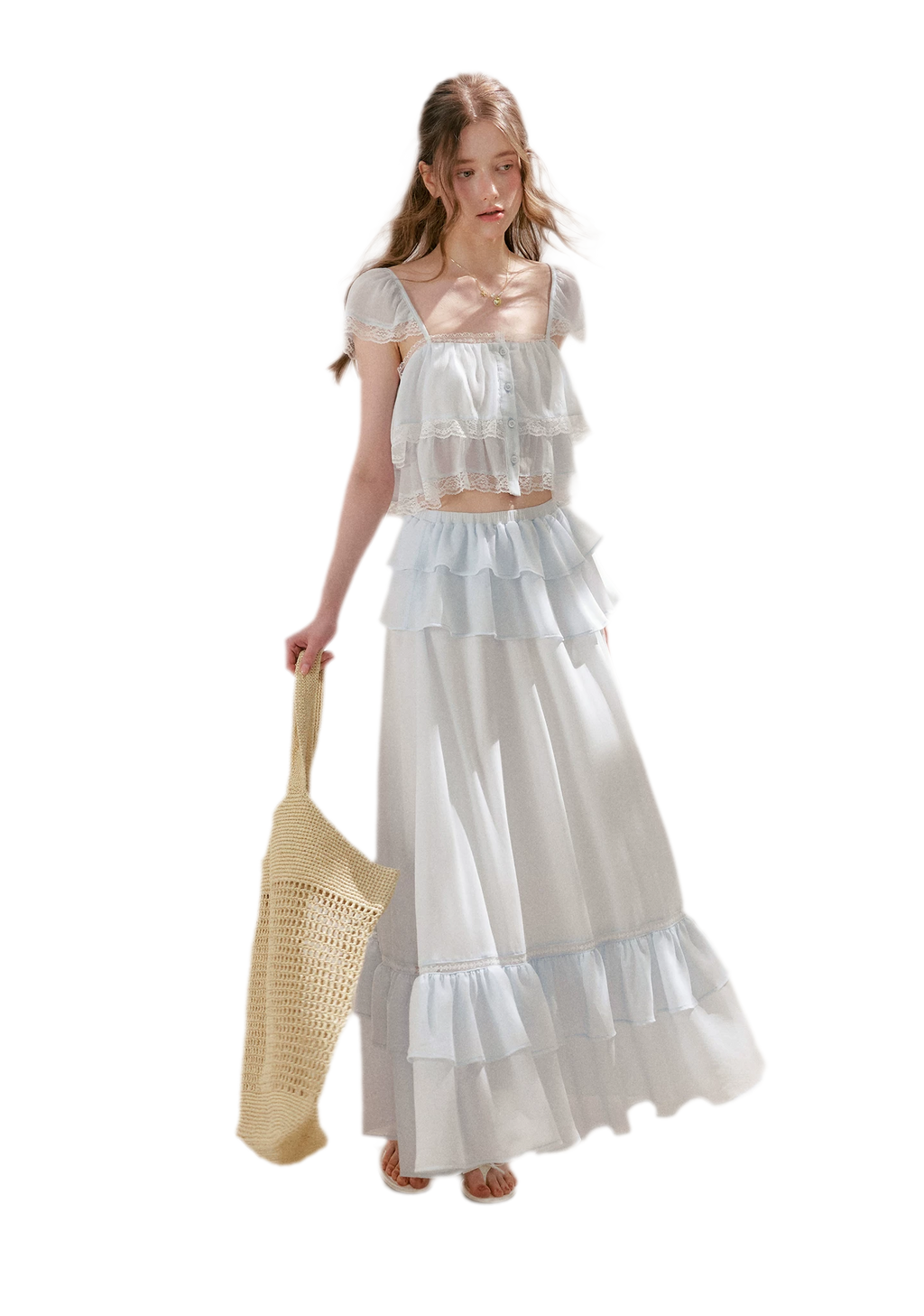 Romantic French Lace Two-Piece Set