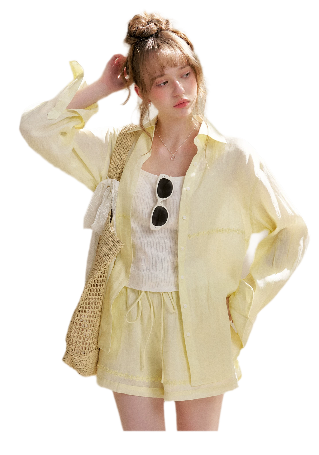 Tencel Linen Beaded Set