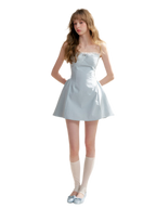 Lace-Trimmed A-Line Camisole Dress