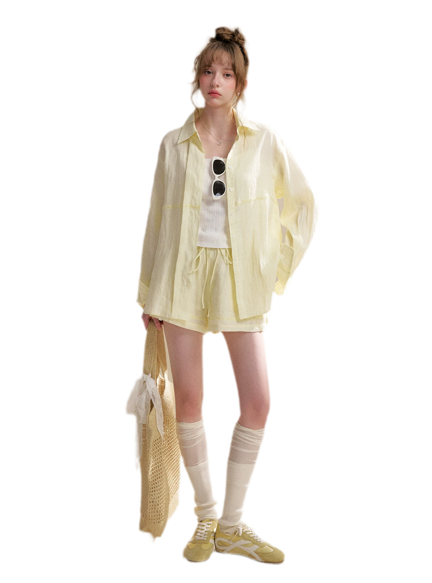 Tencel Linen Beaded Set