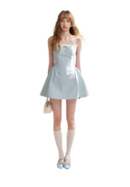 Lace-Trimmed A-Line Camisole Dress