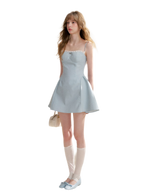 Lace-Trimmed A-Line Camisole Dress