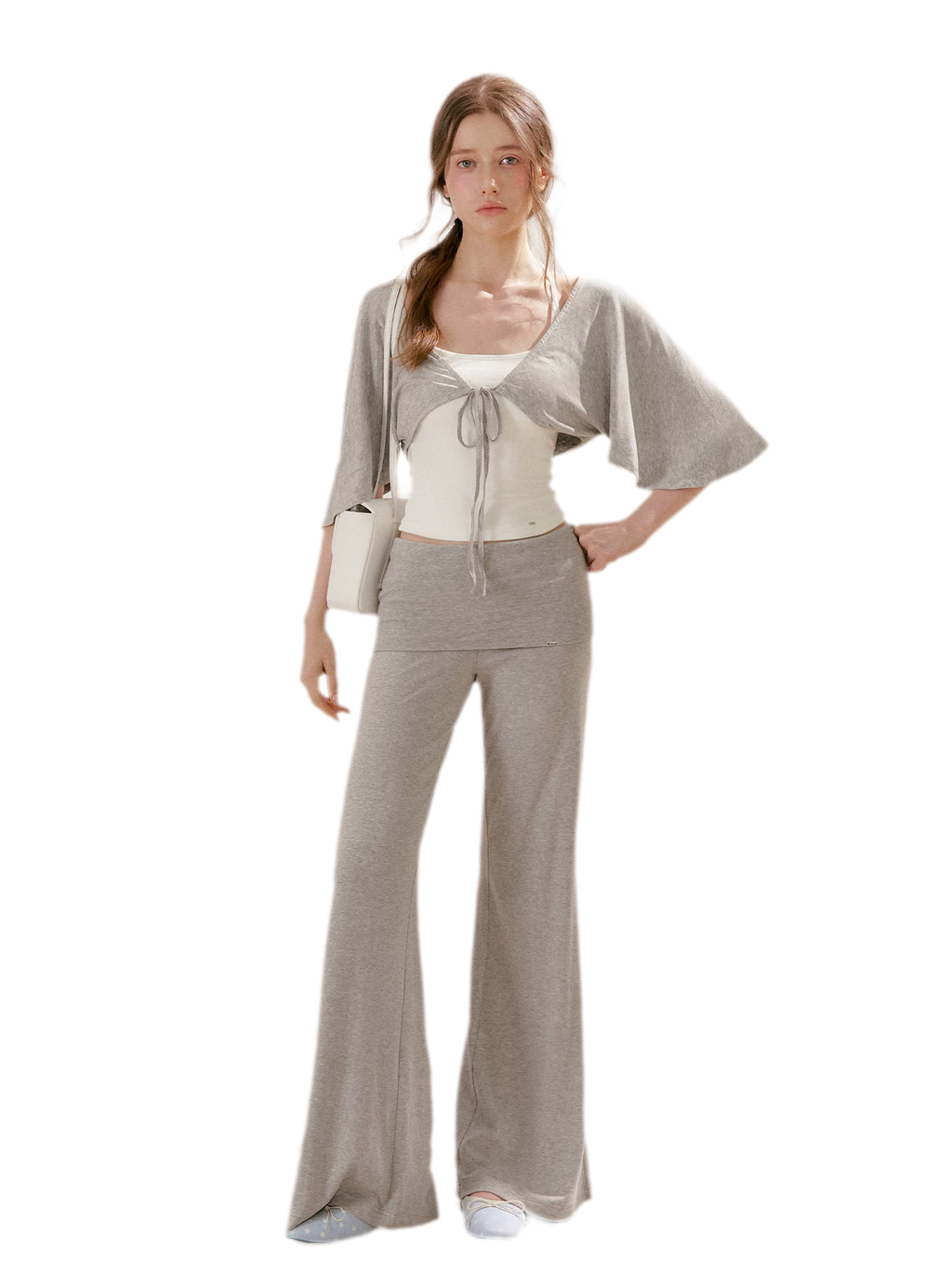 Airy Cloud U-Neck Vest & Batwing