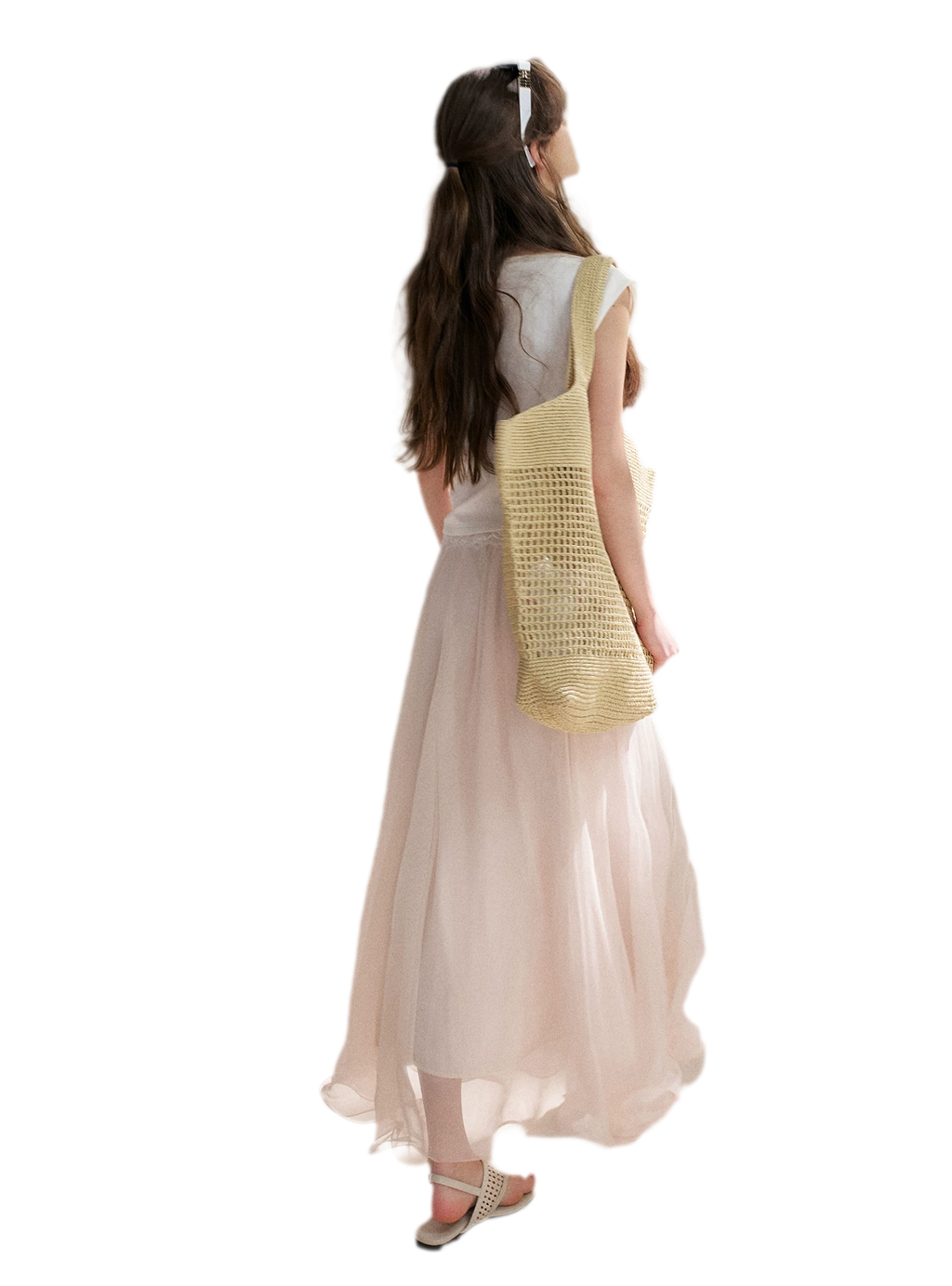 Sakura and Spring Stream A-Line Skirt