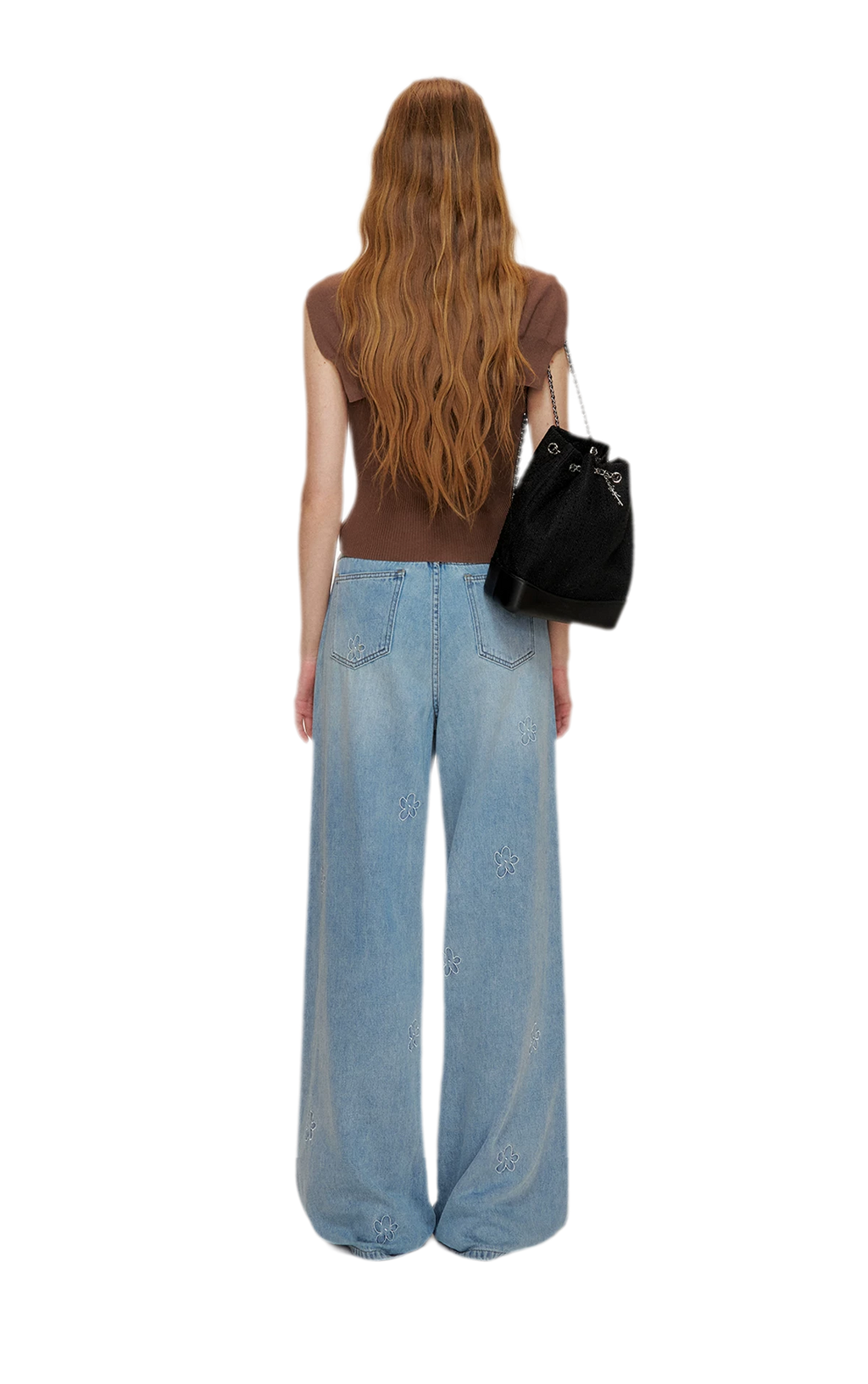 Soft Tencel Navy Shawl Tank