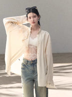 French Satin Lace Backless Camisole