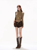 Textured Panel Knit Base Layer