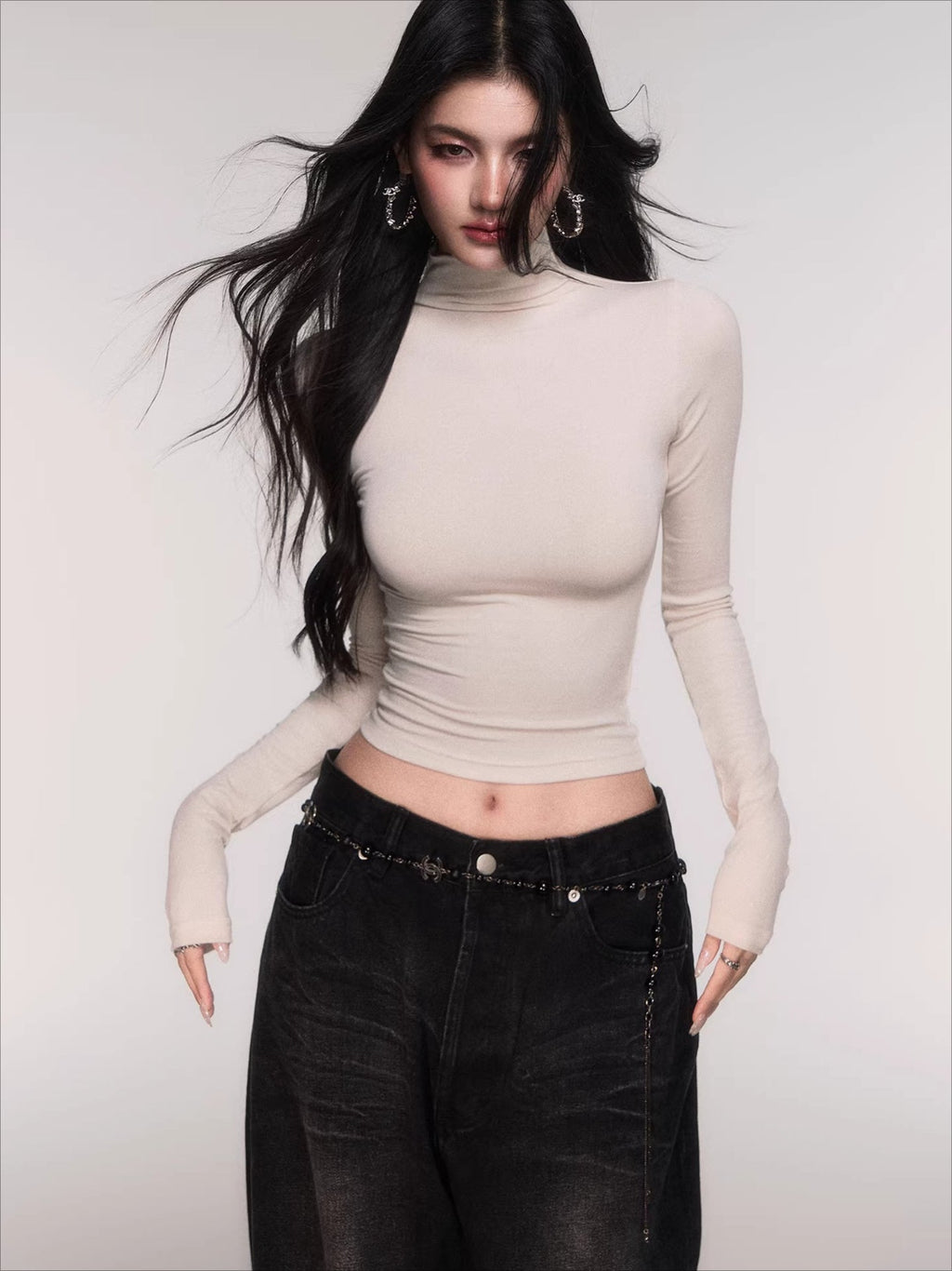 High-Stretch Mock-Neck Slim-Fit Base Layer