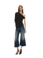 Modal Asymmetrical Single-Shoulder Top