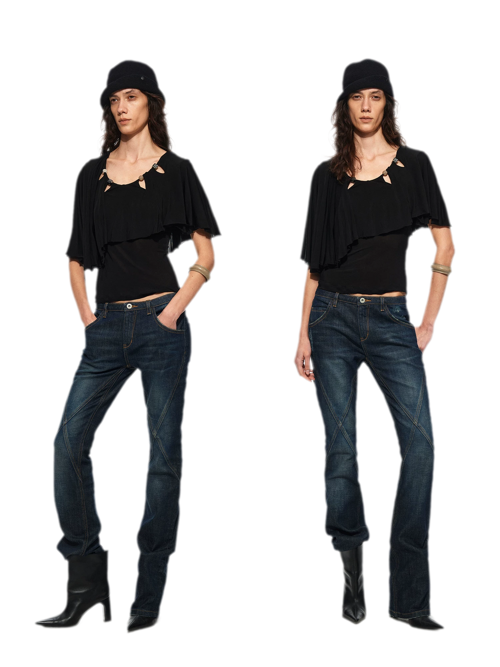 Cape Beaded Layered Tee