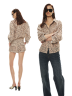 Tencel Linen Leopard Print Shirt & Short