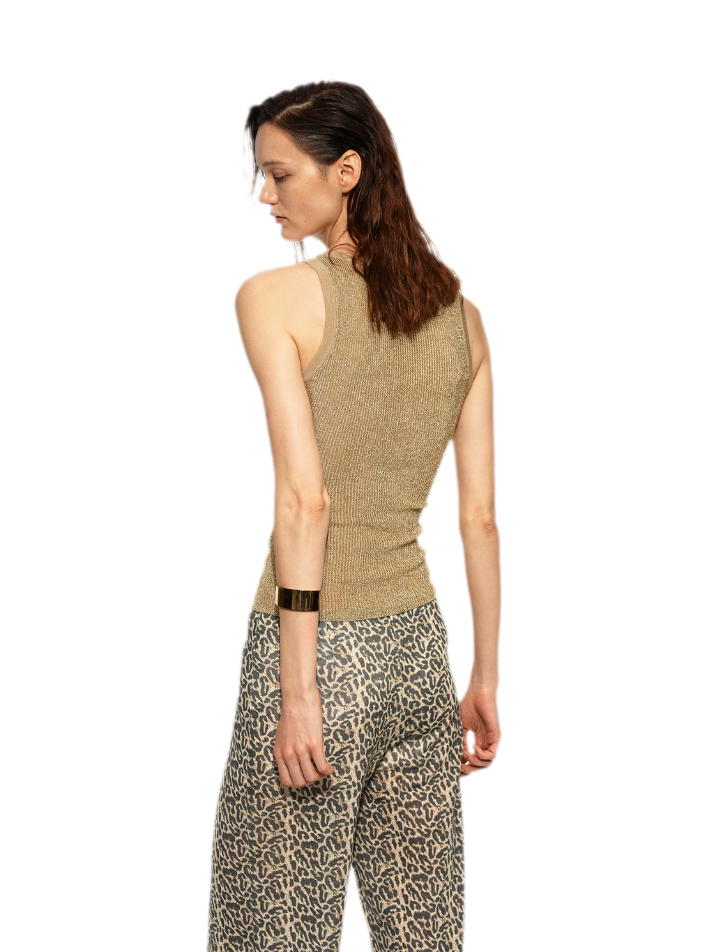 Gilded Wool Knit Tank