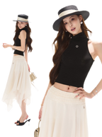 Cutout High Neck Tank