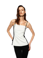 Black White Bustier Cami