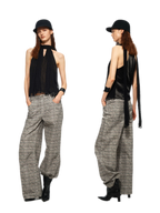 Tie Halter Chiffon Tank