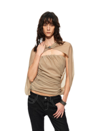 Cape Layer Bustier Top