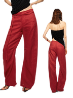 Linen Curved Wide Pants