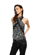 Sheer Halter Chiffon Cami