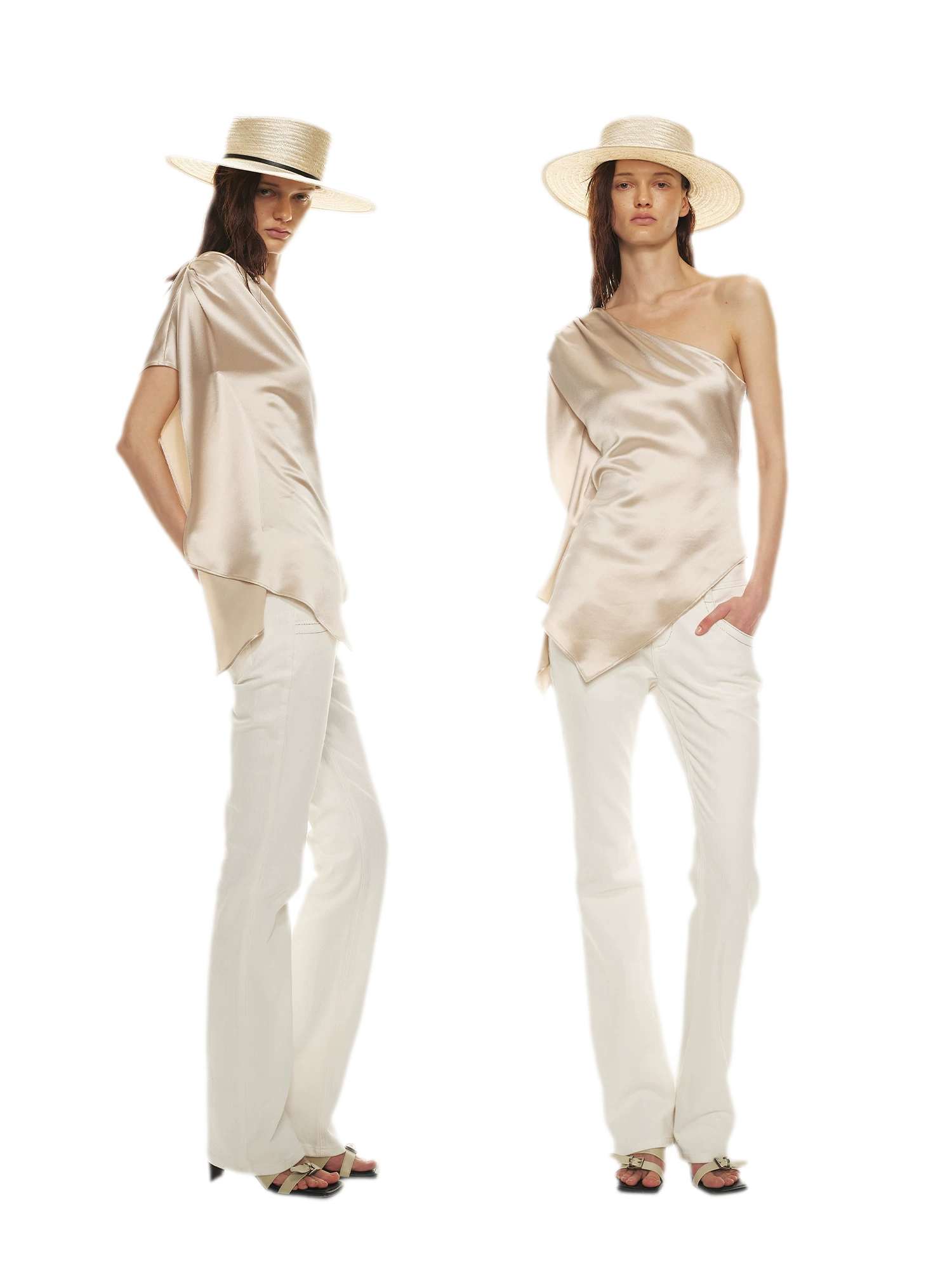 One-Shoulder Waist-Slimming Top