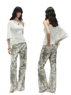One-Piece Batwing Asymmetric Top