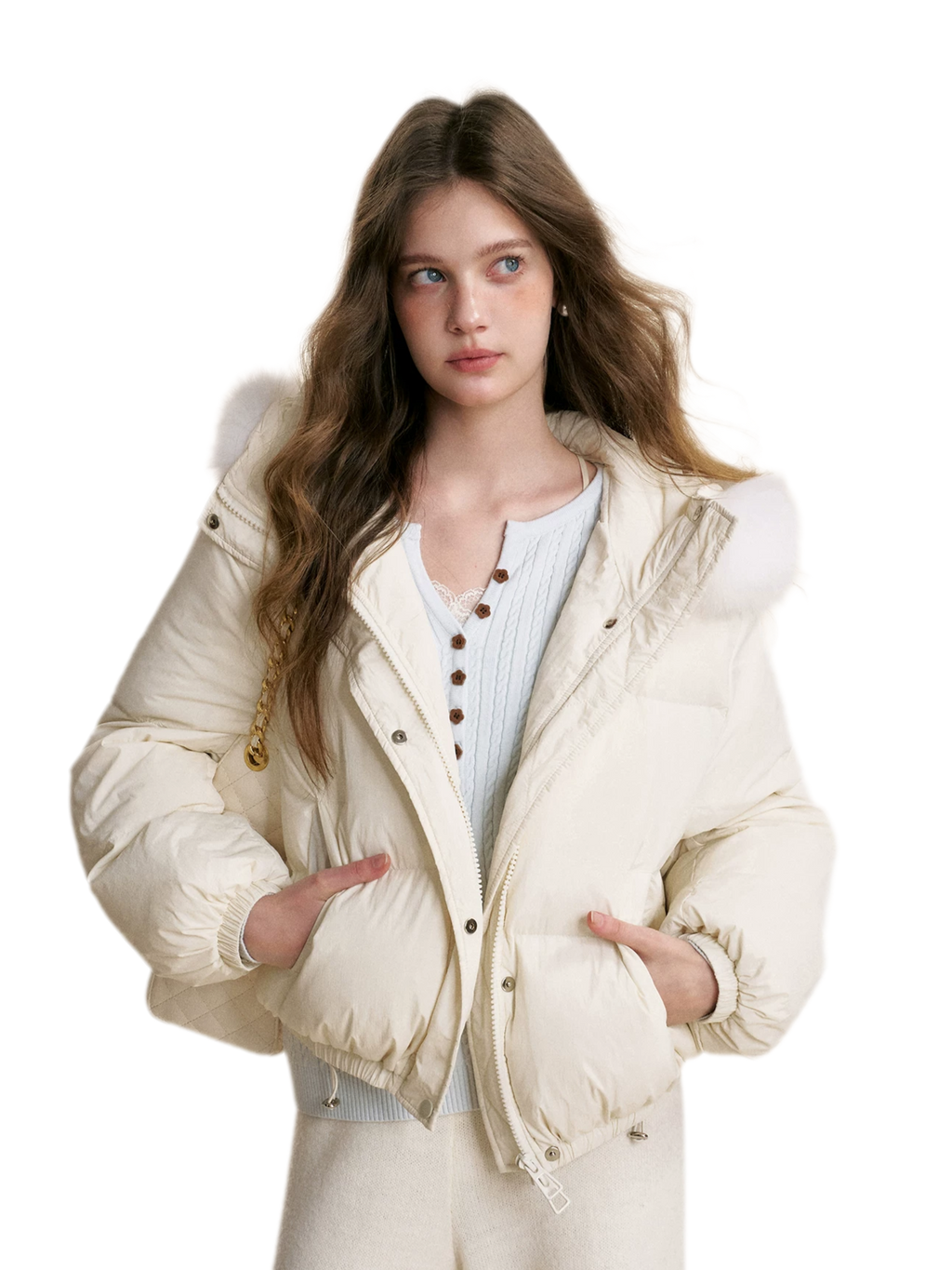 Puffer Hooded Down Jacket