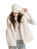 Bear Fleece Hooded Vest