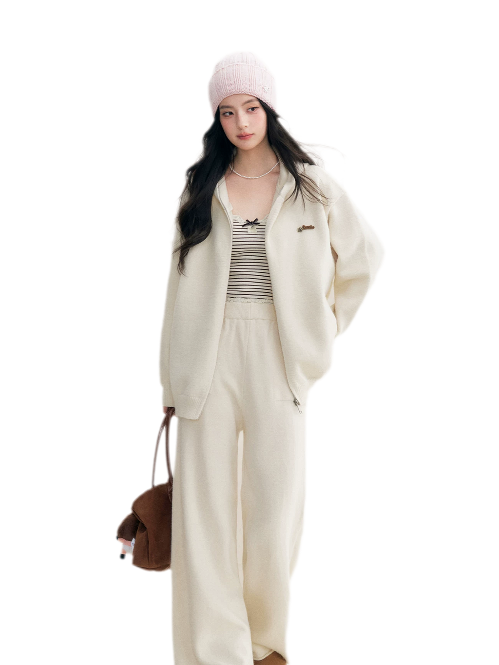 Cozy Knit Hoodie Set