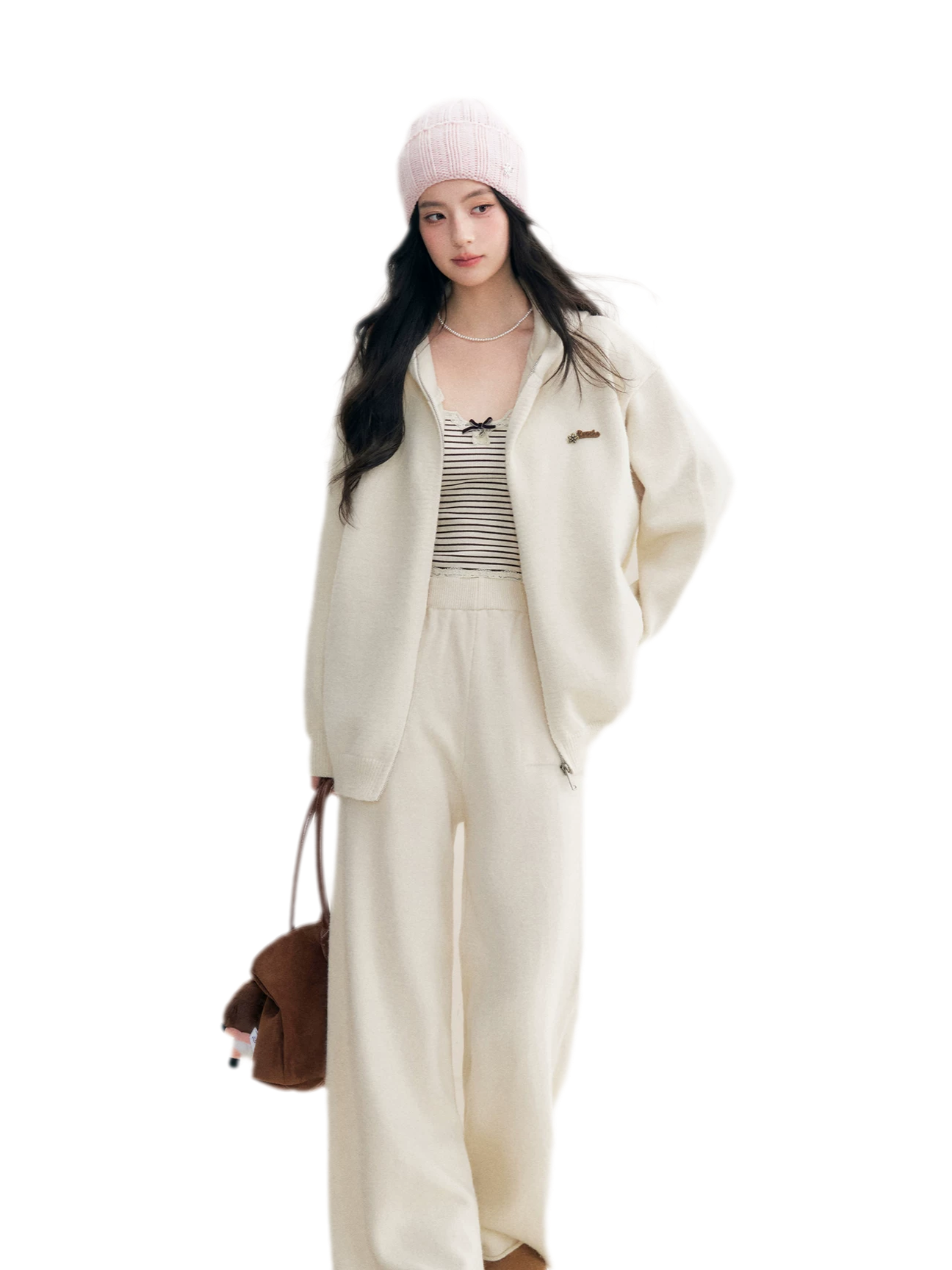 Cozy Knit Hoodie Set