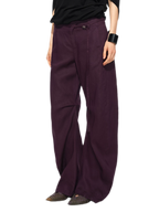 Linen Tencel Curved Pants