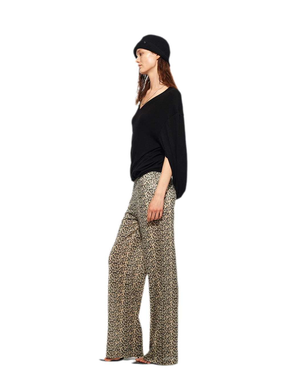 V-Neck Off-Shoulder Tee